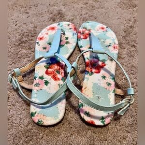 RAMPAGE Size 10 Floral Sandals